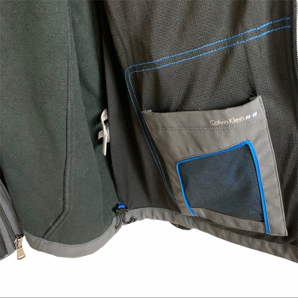 Calvin Klein Soft Shell Jacket Slate Gray Size L - image 8